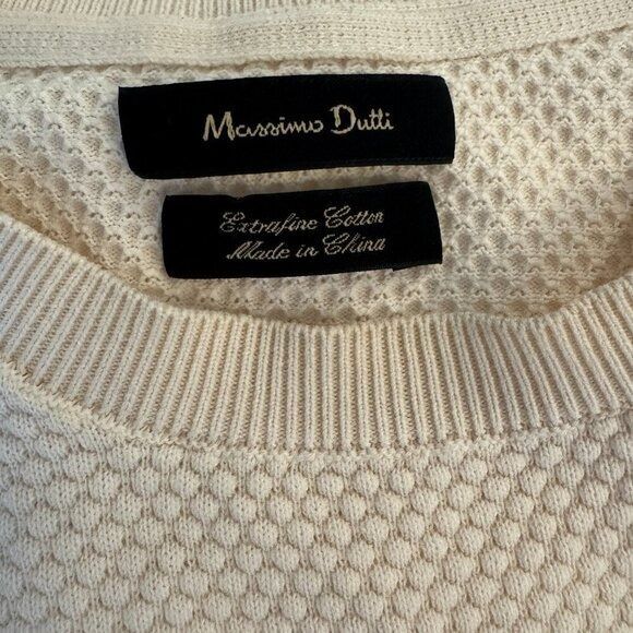 Massimo Dutti Short Sleeve Knit Top, Size Small - Picture 6 of 7